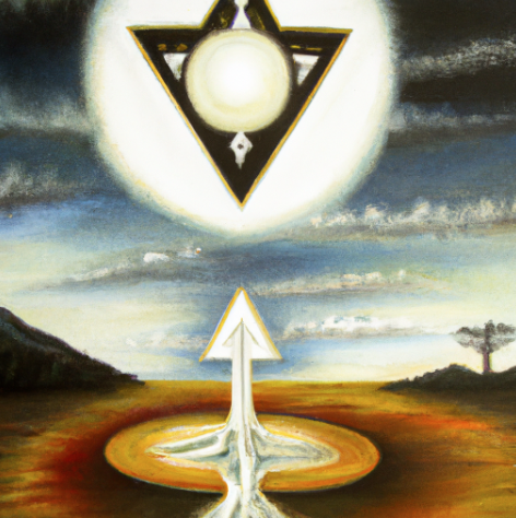 Mirror sky and earth, hermetic principle