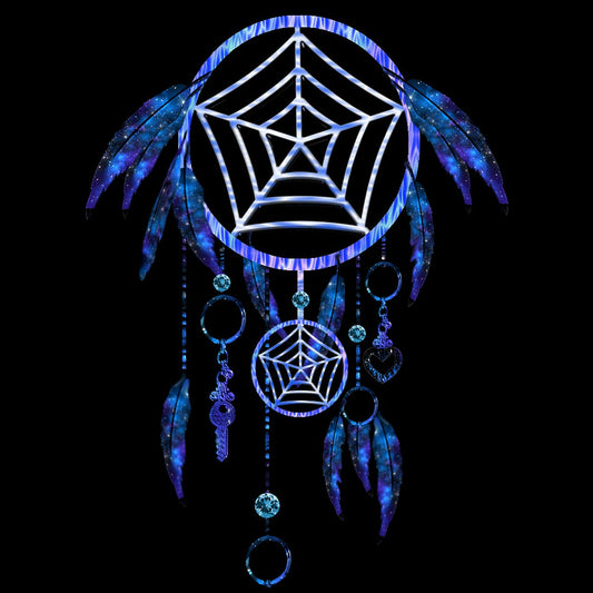 A dreamcatcher catching the morning light