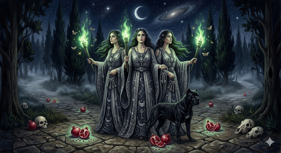 Hekate of the three faces and three roads