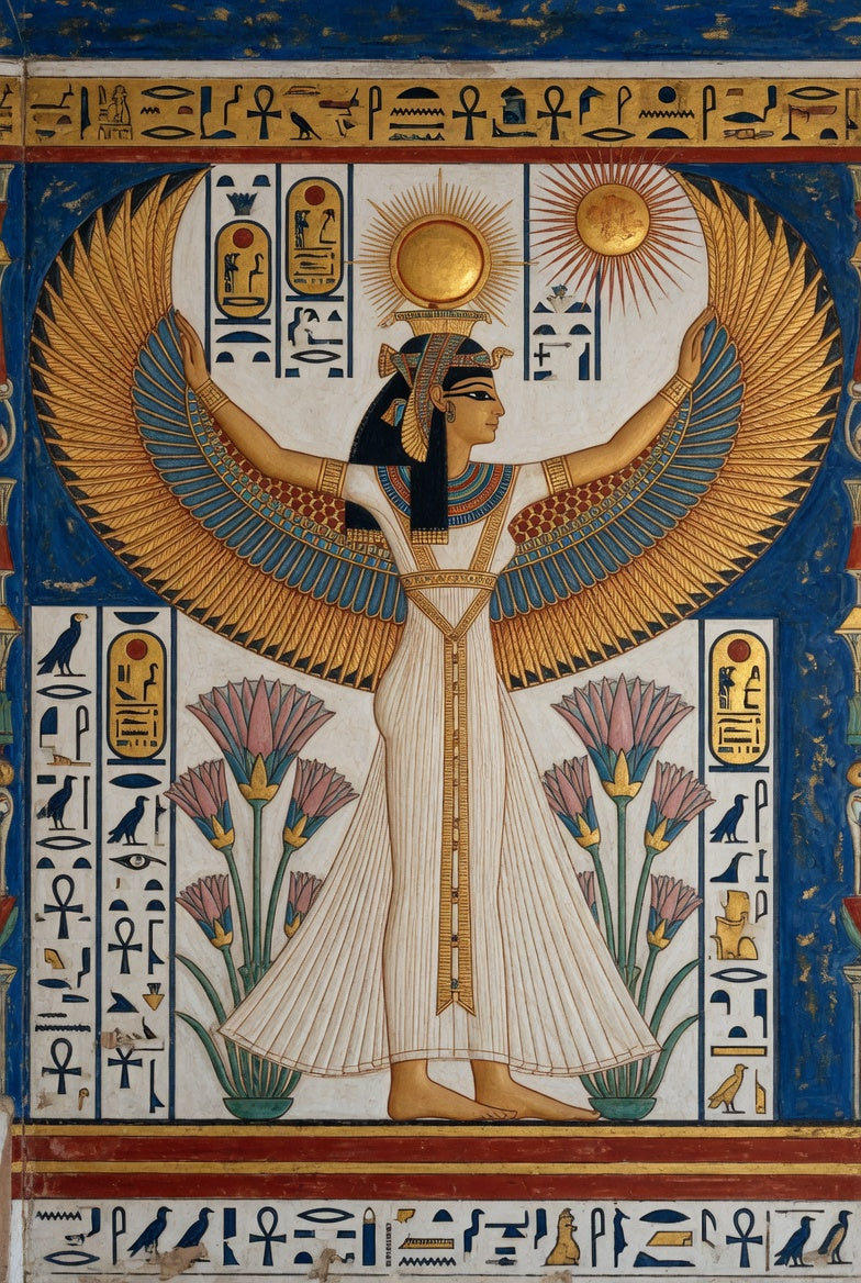 Egyptian Isis with outstretched wings