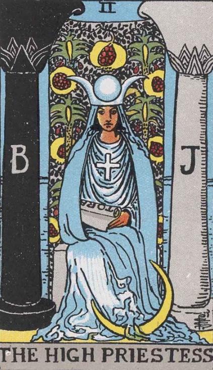 Tarot priestess painterly