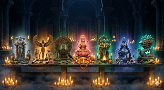 A pantheons altar — the perennial tradition across religions